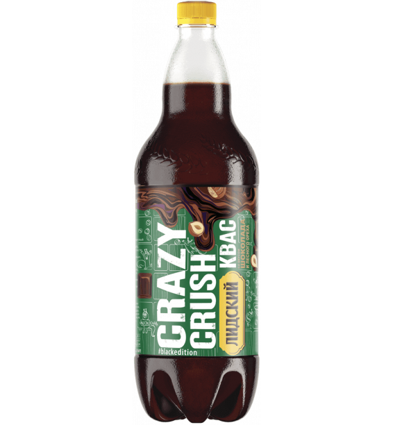 Лідскі квас CRAZY CRUSH са смакам шакаладу і ляснога арэха