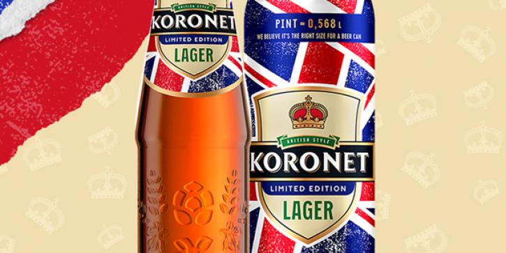 Britain is not only about Big Ben and the Tower of London.  Now it is also a KORONET LAGER beer limited edition having a true British character.