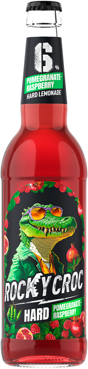 Rocky Croc Hard Pomegranate and Raspberry Flavor